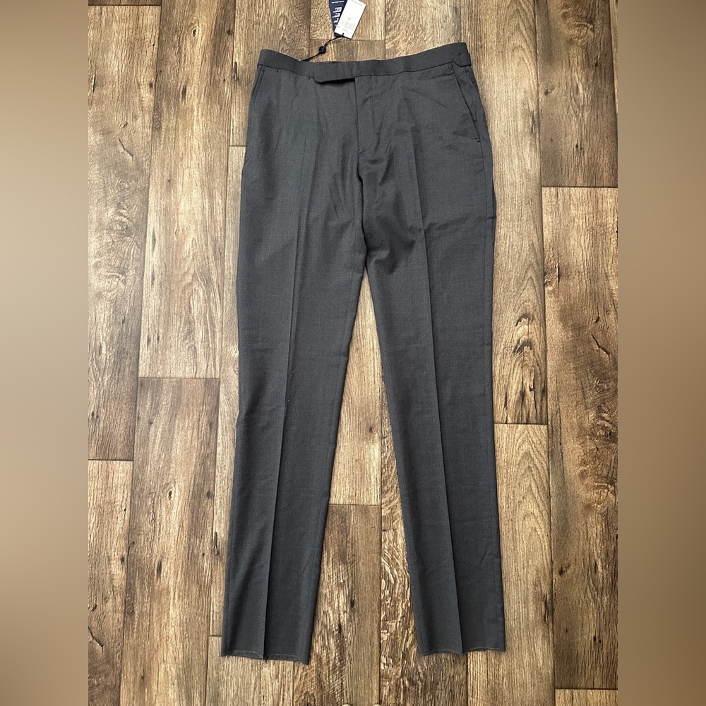 Polo Ralph Lauren 98% Wool Dress Pants Men’s Size 36 Grey *Unhemmed*